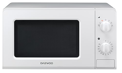 Daewoo KOR-6F07 Microondas, 20 litros, manual, sin grill, color blanco, 700 W