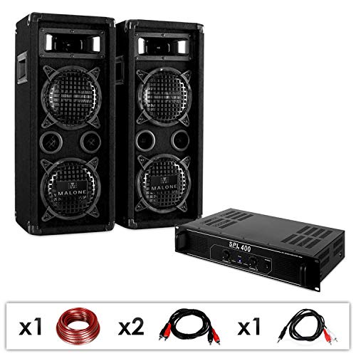 Equipo PA DJ ‘DJ-24’ 1200W Amplificador Altavoces