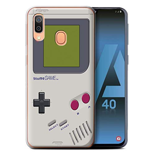 eSwish Carcasa/Funda TPU/Gel para el Samsung Galaxy A40 2019 / Serie: Consola de Juegos - Nintendo Game Boy