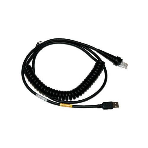 Honeywell CBL-500-500-C00 Cable USB en Espiral, USB BLK Tipo A 5M 16.4FT en Espiral 5V de alimentación Host, USB - 16.40 ft - USB Tipo A - Cable Negro CBL-500-500-C00