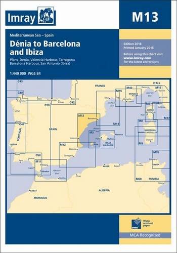 Imray Chart M13: Denia to Barcelona and Ibiza