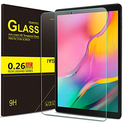 IVSO Templado Protector para Samsung Galaxy Tab A T510/T515 10.1 2019, Premium Cristal de Pantalla de Vidrio Templado para Samsung Galaxy Tab A 10.1 T510/T515 2019, 1 Pack