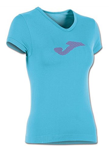 Joma Cross Emotion S/S Camiseta, Mujer, Turquoise, S