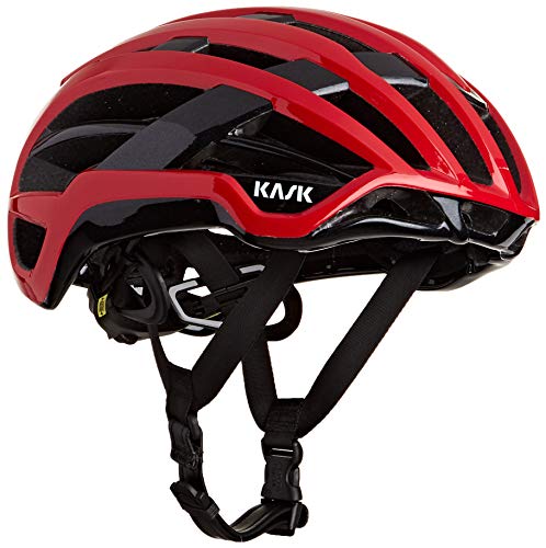 Kask Valegro - Casco para Bicicleta de Carretera, Unisex, Unisex Adulto, Color Rojo, tamaño L - 49/62cm