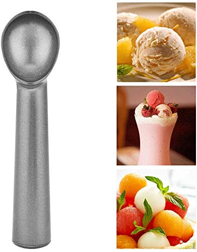 La cuchara del helado, helado de la cucharada, hogar de aluminio cuchara del helado de la cucharada de crema cazo excavadora sandía Negro Utensilios de cocina