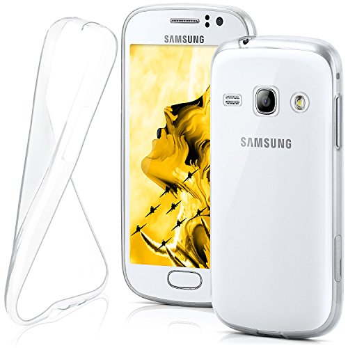 MoEx® Funda [Transparente] Compatible con Samsung Galaxy Fame | Ultrafina y Antideslizante - Transparent