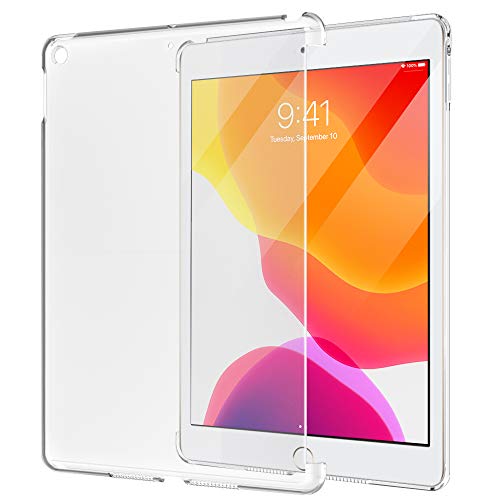 MoKo - Carcasa rígida para iPad de 10,2 Pulgadas, Transparente Esmerilado, Compatible con Teclado Oficial, Transparente