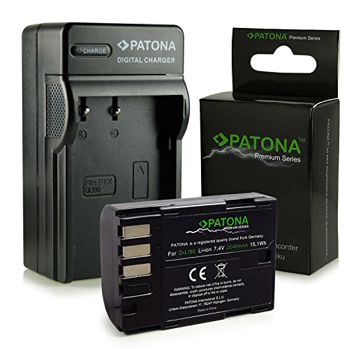 PATONA Cargador + Premium Batería D-Li90 compatible con Pentax 645D | K-01 | K-3 | K-5 | K-5 II | K-5 IIs | K-7