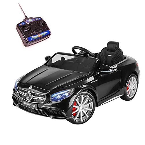 Playkin MERCEDES-BENZ S63 - Coche electrico niños bateria 12V con mando control +3 años juguetes infantiles coches de bateria
