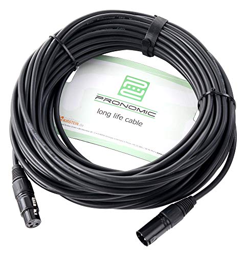 Pronomic Stage XFXM-Blue-20 Cable de micrófono XLR 20 m negro