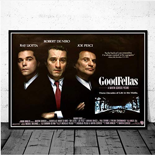 QIANLIYAN Gangsters Godfather Goodfellas Scarface Sopranos Movie Art Poster Canvas Painting Wall Picture Decoración para el hogar Carteles e Impresiones