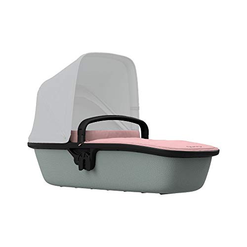 Quinny LUX - Capazo ultraligero para Zapp Flex Plus, Zapp Flex, Zapp Xpress, apto desde el nacimiento, color rosa y gris