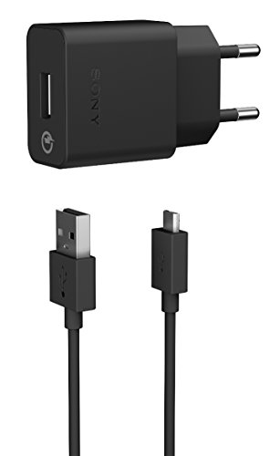 Sony UCH10 - Cargador rápido para móvil (Micro USB), color negro