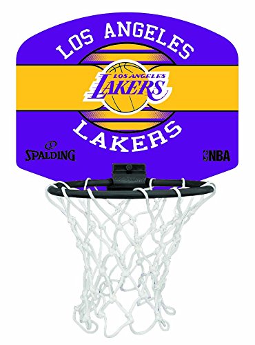 Spalding NBA Miniboard LA Lakers 77-656Z Minicanasta, Unisex, Multicolor, Talla Única