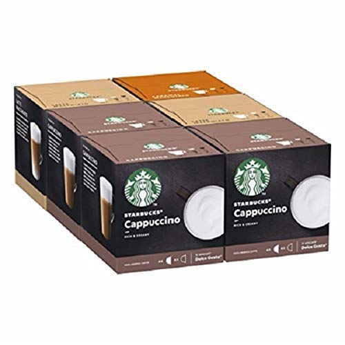 STARBUCKS By Nescafe Dolce Gusto Variety Pack White Cup Coffee Pods, 6 X 12 Cápsulas