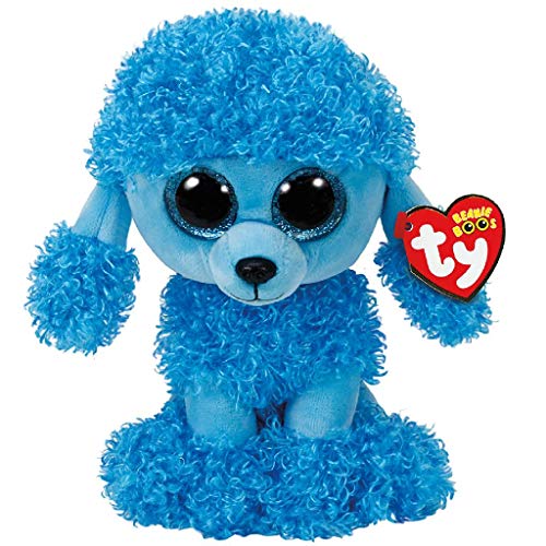 TY- Beanie Boo's Mandy Poodle, caniche, Color azul, 23 cm (United Labels Ibérica 37263TY) , color/modelo surtido