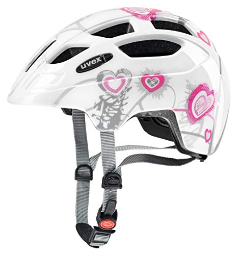 Uvex 414807 - Casco de Ciclismo, blanco / rosa, 51-55 cm