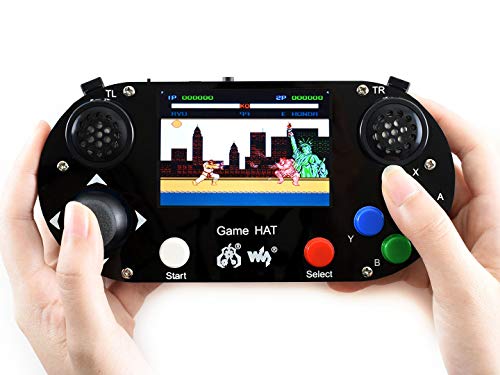Waveshare Game Hat for Raspberry Pi A+/B+/2B/3B/3B+ 3.5inch IPS Screen 480 * 320 Resolution 60 Frame Experience Make Your Own Game Console