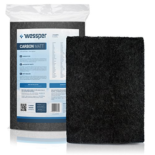 ?WESSPER® Campana extractora filtro para Teka DH2 90/60 (Estera filtrante, carbón)