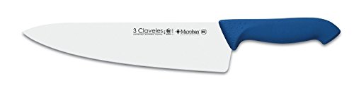 3 Claveles Cuchillo Cocinero Proflex, Acero Inoxidable, Azul, 25 cm - 10"