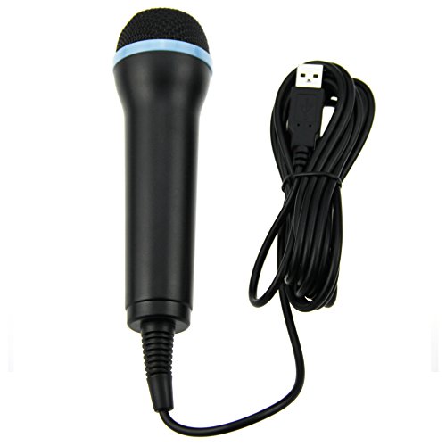4 M con cable USB Gaming micrófono para o de banda de Rock Guitar Hero (PS3, Wii, Xbox 360, Xbox One, PS3, PS4, PC)