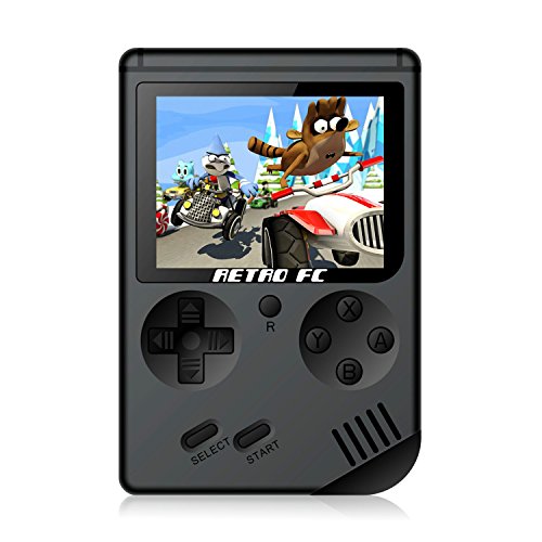 Anbernic Consolas de Juegos Portátil , Consolas de Juegos de Mano Retro FC Handheld Game Console 3 Pulgadas 168 Classic Game Console - Negro