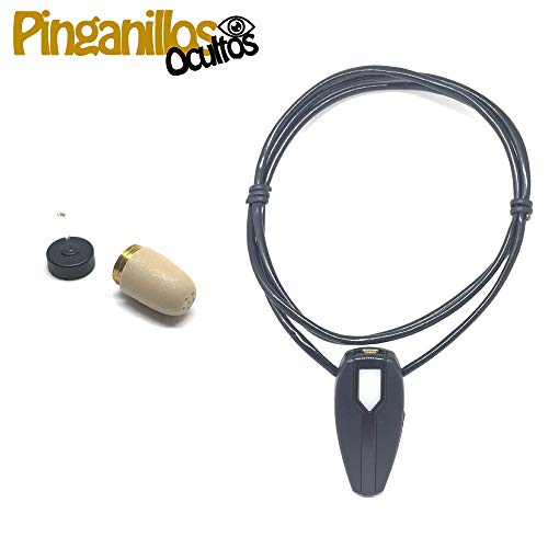 Auricular Invisible Supermini + Collar Bluetooth con Micrófono (Pinganillo + Collar Bluetooh)