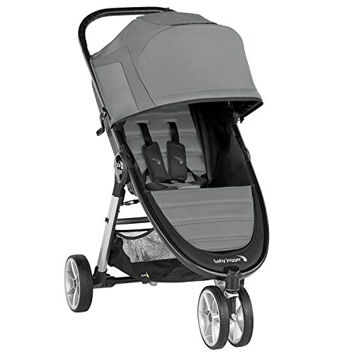 Baby Jogger 2083060 City Mini 2 - Silla de paseo ligera, 3 ruedas, mecanismo de plegado rápido con una sola mano Slate (gris).