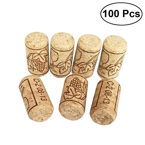 BESTONZON 100 unids de Corchos de Vino Tapones de Botella de Corcho Natural/Corchos de Vino/Corcho para Manualidades,decoración y pasatiempos(2.1 x 4 cm)