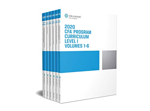 CFA Program Curriculum 2020 Level I, Volumes 1-6 (CFA Curriculum 2020)
