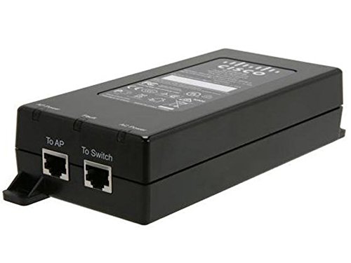 Cisco Air-PWRINJ6= Gigabit Ethernet Adaptador e inyector de PoE - Adaptador/inyector de PoE (Gigabit Ethernet, 10,100,1000 Mbit/s, 802.3at, Negro, IEEE 802.3at, 25 W)