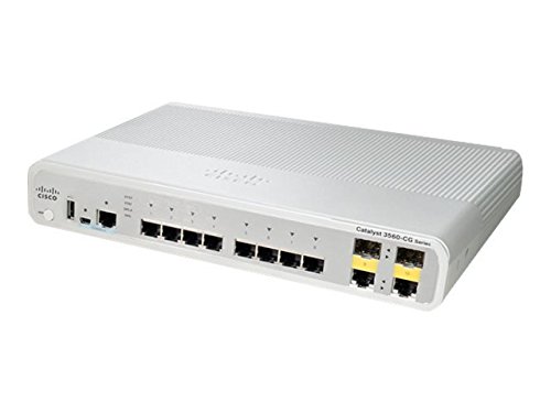 Cisco Catalyst Compact 3560 CG g-8tc-l. S – Conmutador – Gestionado – 8 x 10/100/1000 + 2 x Shared SFP – Desktop