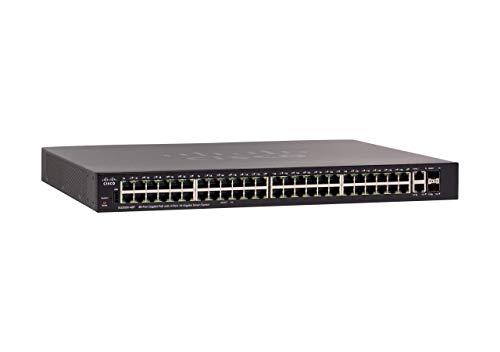 Cisco SG250X-48P - 48-Port Gigabit PoE Smart Switch with 10G Uplinks