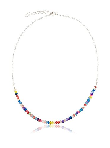 Córdoba Jewels | Gargantilla en Plata de Ley 925 y Piedra semipreciosa. Diseño Spring Colors