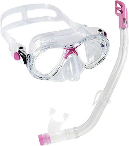 Cressi Set Marea Vip Jr - Gafas y tubo de buceo para niños rosa