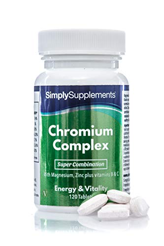 Cromo Complex - ¡Bote para 4 meses! - Apto para veganos - 120 Comprimidos - SimplySupplements