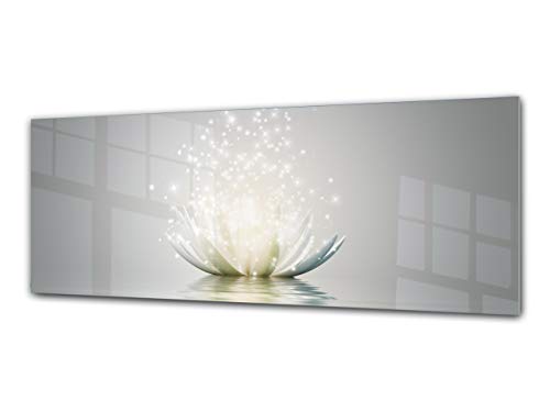 Cuadro de Cristal Decorativo 125 x 50 cm – Orquidea Blanca