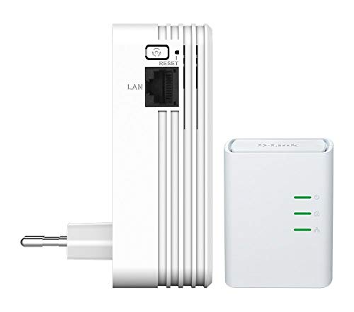 D-Link DHP-W311AV - Kit PLC WiFi N300 Extensor de Red por Cable eléctrico (PLC a 500 Mbps Phy, WiFi hasta 300 Mbps, Fast Ethernet 10/100 Mbps, WPS, WPA2)