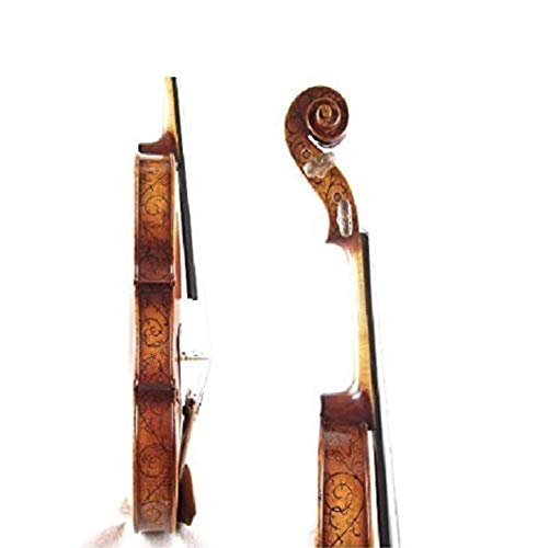D # Z violín Strad 505F/Profesional de tamaño completo de 4 W/arte hecho a mano violín tallado de $600 de regalo gratis