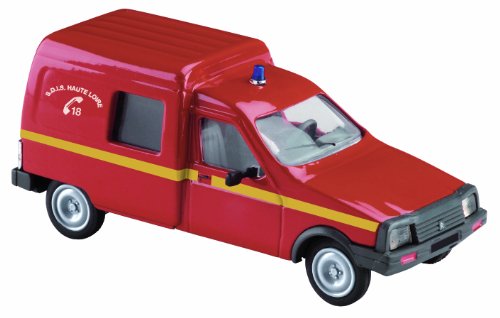 Dickie-Schuco 421501250 - Solido - Coche Citroen C 15 (Escala 01:43, Tipo Pompiers 1), Color Rojo