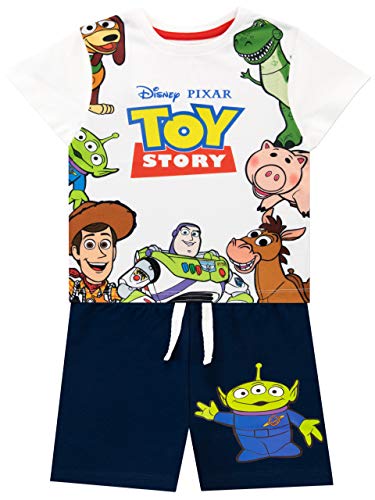 Disney Camiseta Conjunto de Top y Shorts para niños Toy Story Multicolor 6-7 Años