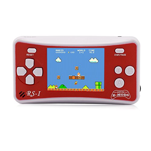 E-WOR 2.5" LCD 8-bit Retro 162x Video Games Portable Handheld Console Best Gift for Kids -Red