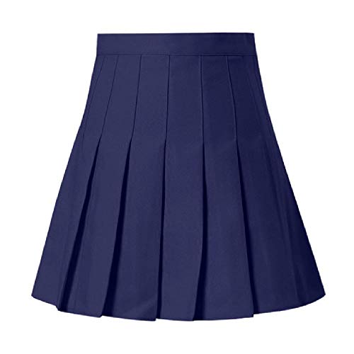 Faldas Plisadas Moda 2020 Falda Mini de Cintura Alta sólida para Mujer Falda Delgada de Tenis