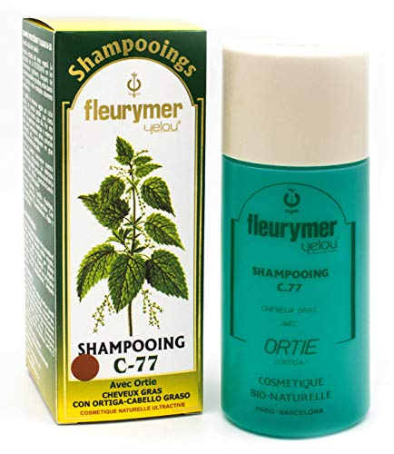 Fleurymer Champu AntiGrasa C-77 200ml Limpieza Suave y Profunda Tratamiento Seborrea Regulador de secreciones | Sin Parabenos Ingredientes Naturales |
