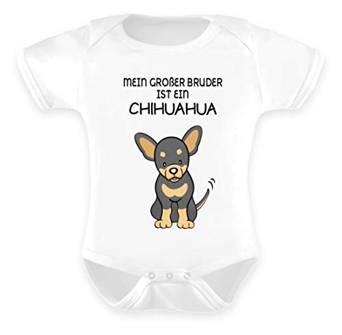 Galeremode - Body para bebé con diseño de Chihuahua Blanco 6-12 Meses