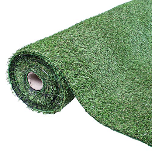 GardenKraft 26009 rollo verde 4 mx 1 m 20 mm de altura de alfombra alfombra alfombra art art