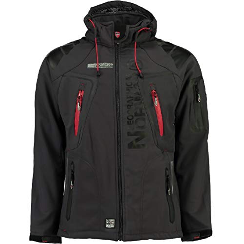 Geographical Norway Tambour Chaqueta Softshell, Hombre, Gris Oscuro, Small