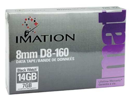 Imation 8mm Data Tape D8-160 - Cinta Virgen (14 GB, 30 año(s), Metal particulate, 0,5 MB/s, 5-45 °C, 20-80%)