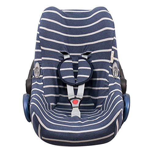 JANABEBE Funda para Maxi Cosi Cabriofix, silla de coche gr 0 (Sailor Stripes)