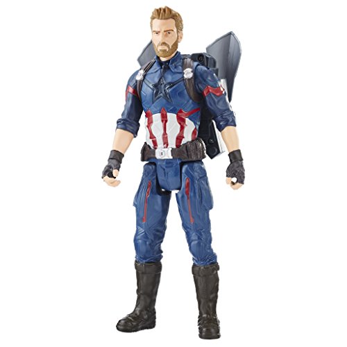 Marvel- Titan y Mochila Power Fx Capitán América (Hasbro E0607105)